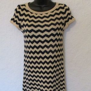 Lilly Pulitzer XS Navy Gold Shimmer Sweater Dress